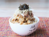 シーチキンもずくとろろ納豆ご飯