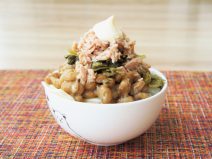 チーズ高菜シーチキン納豆ご飯