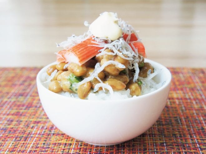 納豆ちりめんカニカマご飯