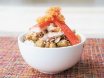 納豆かにかま明太子シーチキンご飯