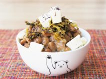 明太子たかな納豆チーズご飯