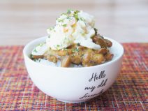 ポテサラ納豆ご飯