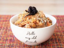 タラごま昆布シャケしそ納豆ご飯