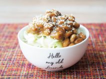 シャキシャキ野菜とチーズ納豆ご飯