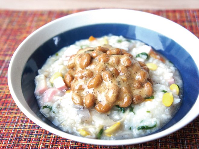 七草納豆粥 納豆アレンジレシピ