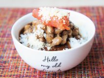 明太子チーズカレー納豆