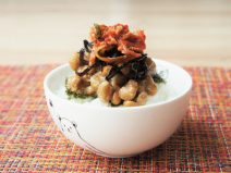 キムチ昆布納豆ご飯