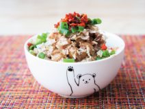 ネギラー油かつおぶし納豆ご飯