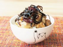 柴漬け昆布納豆グリーンピースご飯