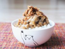 まぐろ醤油煮納豆ご飯