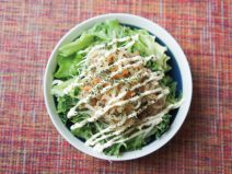 わさびマヨ納豆切干し大根ブロッコリースプラウトサラダ