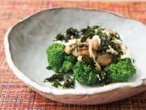 韓国のり燻製マヨ納豆ブロッコリーサラダ