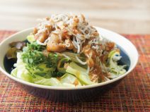 サクサクかつお納豆おろしちりめんサラダ