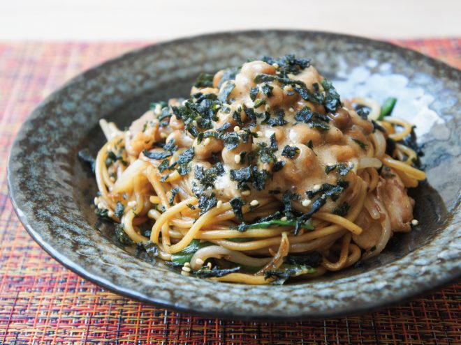 韓国のり納豆焼きそば