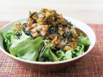 大根おろし高菜わかめ納豆サラダ