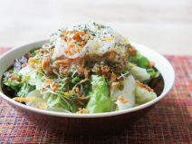 なますワサビ納豆フライドオニオンサラダ