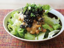 オリーブ梅ひじき納豆サラダ