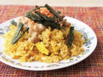 鮭カレーチャーハン納豆