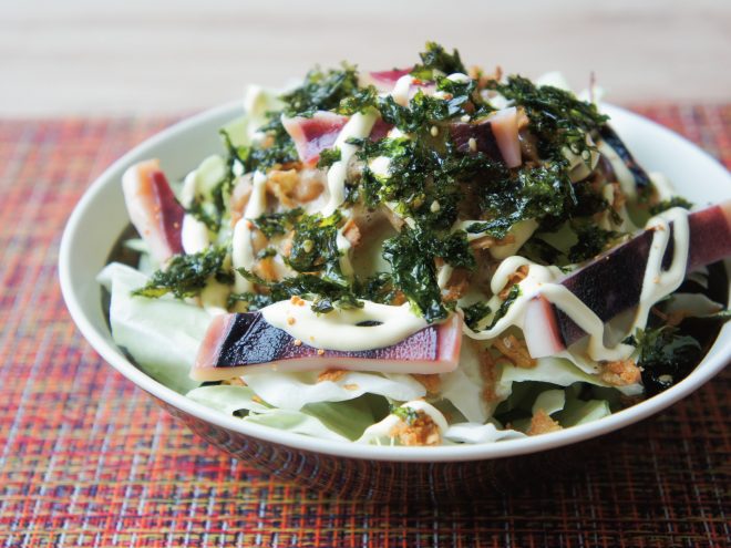 島みかんスパイス海苔イカ焼き納豆フライドオニオンサラダ