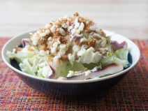 かつおチーズ天かす納豆七味マヨイカ焼きサラダ