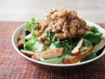 かつおチーズさつま揚げ納豆シーチキンイタリアンサラダ