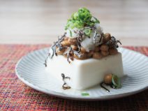 大根おろしネギ塩昆布納豆冷やっこ