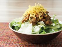 わさびオリーブ錦糸卵納豆サラダ