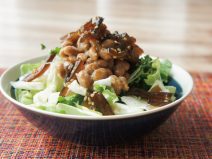 わかめの佃煮納豆イタリアンサラダ