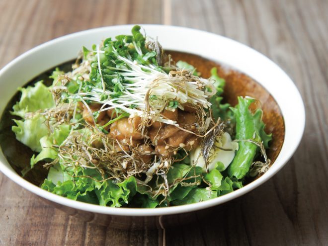 オリーブちりめん昆布納豆サラダ