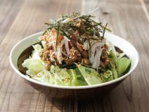 かにかまワサビごま海苔納豆イタリアンサラダ