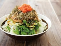 明太子じゃこ昆布納豆オニオンサラダ