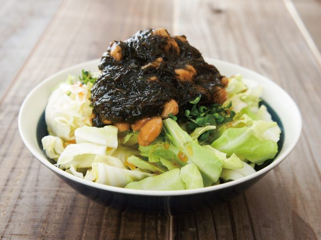 あかもく納豆ブロッコリースプラウトサラダ