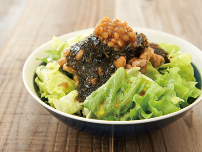 あかもくもろみ納豆オニオンサラダ