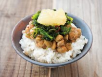 わさび高菜数の子納豆麦ごはん