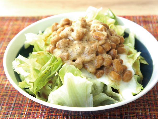 納豆シチューサラダ