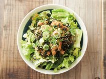 わかめタラコねぎ納豆サラダ