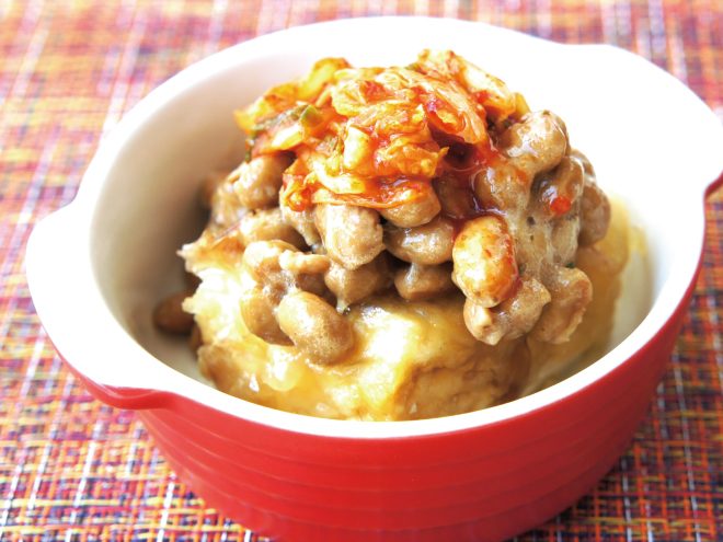 納豆キムチ揚出し豆腐 竹之下フーズの簡単納豆レシピ