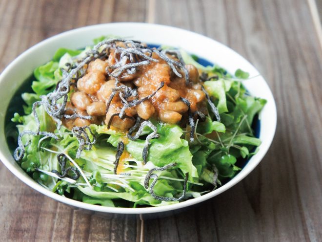 にんじん塩昆布納豆サラダ