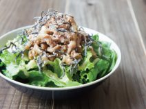 フォロドレ塩昆布納豆シーチキンサラダ