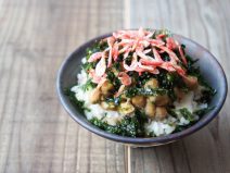 桜エビのり納豆麦ごはん