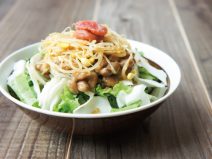 ナムル梅納豆かぼすサラダ