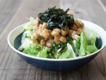 しその実わかめ納豆ブロッコリースプラウトサラダ