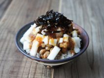 大根昆布納豆雑穀ごはん