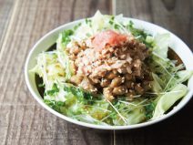 レモンペッパー納豆うめシーチキンサラダ