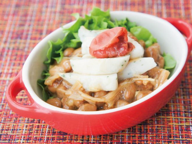 なめ茸納豆しそ笹かまぼこ