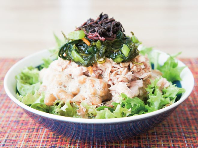 しそ野沢菜わさび納豆サラダ