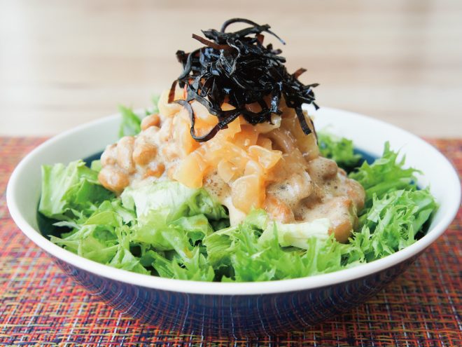 こんぶ納豆中華くらげサラダ