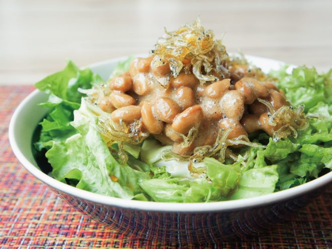 簡単納豆レシピ｜柚子ちりめん納豆サラダ