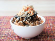 たら昆布シャケ納豆ご飯