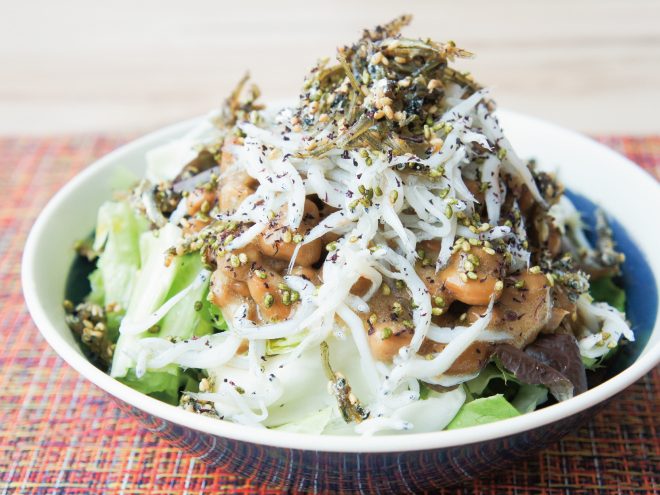 しらす納豆しそ小魚サラダ｜簡単納豆レシピ